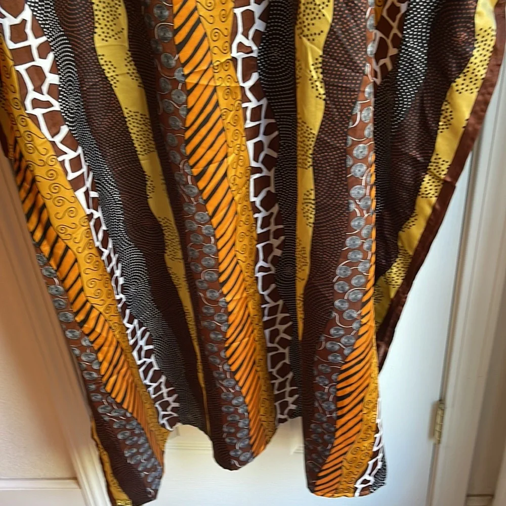 NWT WINLAR SATEEN FEEL VIBRANT DESIGN PRINT FULL LENGTH CAFTAN - Picture 4 of 10